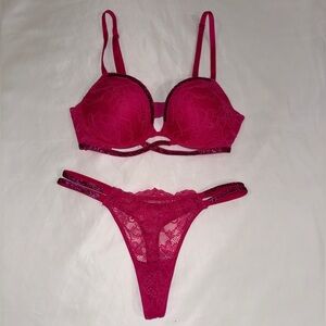 VICTORIA SECRET PINK RHINESTONE BRA